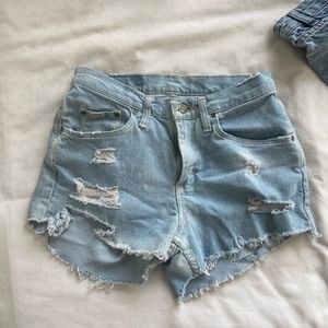 Rider jean shorts